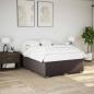 Preview: Boxspringbett mit Matratze Dunkelbraun 160x200 cm Stoff