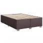 Preview: Boxspringbett mit Matratze Dunkelbraun 160x200 cm Stoff