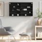 Preview: Vitrinenschrank Schwarz 100x15x58 cm Holzwerkstoff