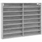 Preview: Vitrinenschrank Grau Sonoma 100x8,5x75 cm Holzwerkstoff