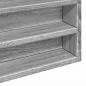 Preview: Vitrinenschrank Grau Sonoma 100x8,5x75 cm Holzwerkstoff