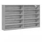 Preview: Vitrinenschrank Grau Sonoma 100x15x58 cm Holzwerkstoff