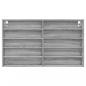 Preview: Vitrinenschrank Grau Sonoma 100x15x58 cm Holzwerkstoff