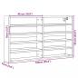 Preview: Vitrinenschrank Grau Sonoma 100x15x58 cm Holzwerkstoff