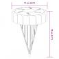 Preview: Solar-Bodenleuchten mit Erdspieß 12 Stk. Warmweiß