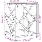 Preview: Couchtisch mit Glasplatte Transparent 30x30x41 cm Stahl