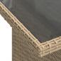 Preview: 6-tlg. Garten-Sofagarnitur mit Kissen Beige Poly Rattan