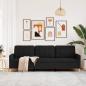 Preview: 3-Sitzer-Sofa Schwarz 210 cm Stoff