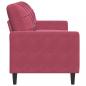 Preview: 3-Sitzer-Sofa Weinrot 180 cm Samt