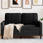 Preview: ARDEBO.de - 2-Sitzer-Sofa Schwarz 120 cm Samt