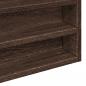 Preview: Vitrinenschrank Braun Eichen-Optik 100x8,5x58 cm Holzwerkstoff