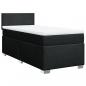 Preview: Boxspringbett mit Matratze Schwarz 80x200 cm Stoff