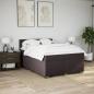 Preview: Boxspringbett mit Matratze Dunkelbraun 140x200 cm Stoff