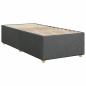 Preview: Boxspringbett mit Matratze Dunkelgrau 90x200 cm Stoff