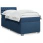 Preview: ARDEBO.de - Boxspringbett mit Matratze Blau 90x200 cm Stoff