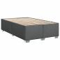 Preview: Boxspringbett mit Matratze Dunkelgrau 120x190 cm Stoff