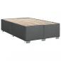 Preview: Boxspringbett mit Matratze Dunkelgrau 120x200 cm Stoff