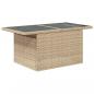 Preview: 8-tlg. Garten-Sofagarnitur mit Kissen Beige Poly Rattan