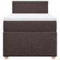 Preview: Boxspringbett mit Matratze Dunkelbraun 90x190 cm Stoff