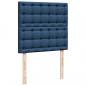 Preview: Boxspringbett mit Matratze Blau 90x200 cm Stoff