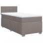 Preview: Boxspringbett mit Matratze Taupe 100x200 cm Stoff