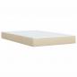 Preview: Boxspringbett mit Matratze Creme 80x200 cm Stoff