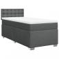 Preview: Boxspringbett mit Matratze Dunkelgrau 90x200 cm Stoff