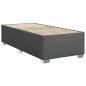 Preview: Boxspringbett mit Matratze Dunkelgrau 90x200 cm Stoff