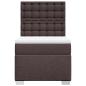 Preview: Boxspringbett mit Matratze Dunkelbraun 80x200 cm Stoff