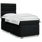 Preview: ARDEBO.de - Boxspringbett mit Matratze Schwarz 80x200 cm Stoff