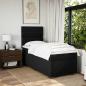 Preview: Boxspringbett mit Matratze Schwarz 100x200 cm Stoff