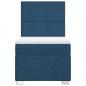 Preview: Boxspringbett mit Matratze Blau 100x200 cm Stoff