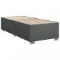 Preview: Boxspringbett mit Matratze Dunkelgrau 90x190 cm Stoff