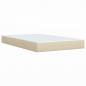 Preview: Boxspringbett mit Matratze Creme 80x200 cm Stoff