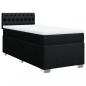 Preview: Boxspringbett mit Matratze Schwarz 90x190 cm Stoff