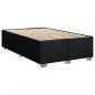 Preview: Boxspringbett mit Matratze Schwarz 90x190 cm Stoff