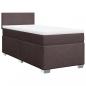 Preview: Boxspringbett mit Matratze Dunkelbraun 90x200 cm Stoff