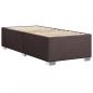 Preview: Boxspringbett mit Matratze Dunkelbraun 90x200 cm Stoff