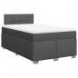 Preview: Boxspringbett mit Matratze Dunkelgrau 120x190 cm Stoff