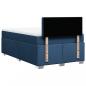 Preview: Boxspringbett mit Matratze Blau 120x200 cm Stoff