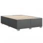 Preview: Boxspringbett mit Matratze Dunkelgrau 140x200 cm Stoff