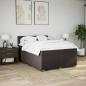 Preview: Boxspringbett mit Matratze Dunkelbraun 140x200 cm Stoff