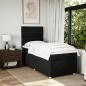 Preview: Boxspringbett mit Matratze Schwarz 80x200 cm Stoff