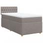 Preview: Boxspringbett mit Matratze Taupe 90x190 cm Stoff