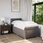 Preview: Boxspringbett mit Matratze Taupe 90x190 cm Stoff