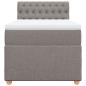 Preview: Boxspringbett mit Matratze Taupe 90x190 cm Stoff