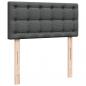 Preview: Boxspringbett mit Matratze Dunkelgrau 90x190 cm Stoff