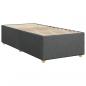 Preview: Boxspringbett mit Matratze Dunkelgrau 90x190 cm Stoff