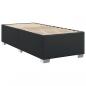 Preview: Boxspringbett mit Matratze Schwarz 90x200 cm Kunstleder