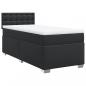 Preview: Boxspringbett mit Matratze Schwarz 90x200 cm Kunstleder